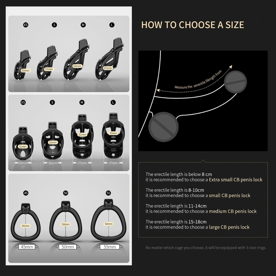 Trapped Dragon Male Chastity Cage