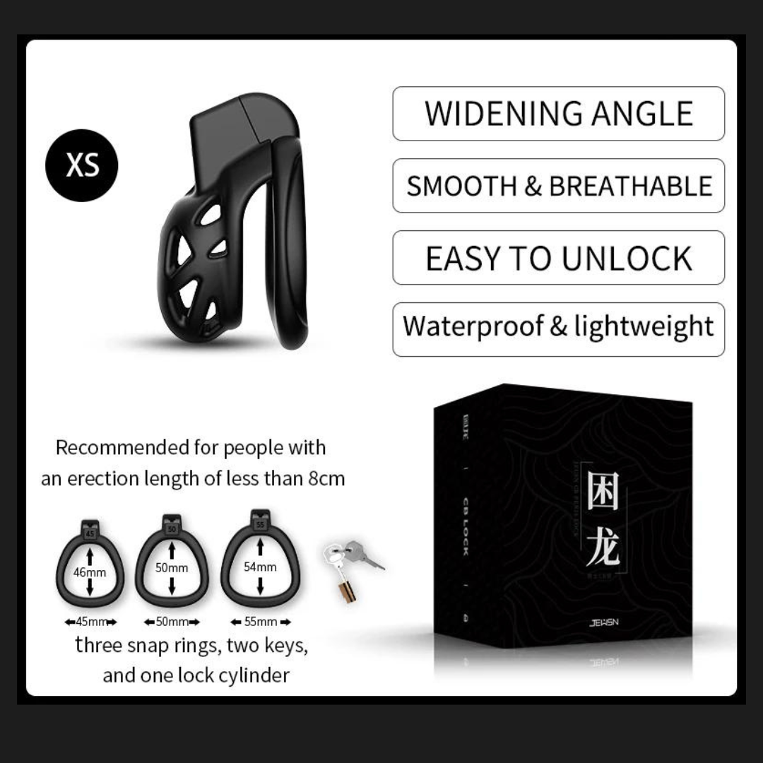 Trapped Dragon Male Chastity Cage