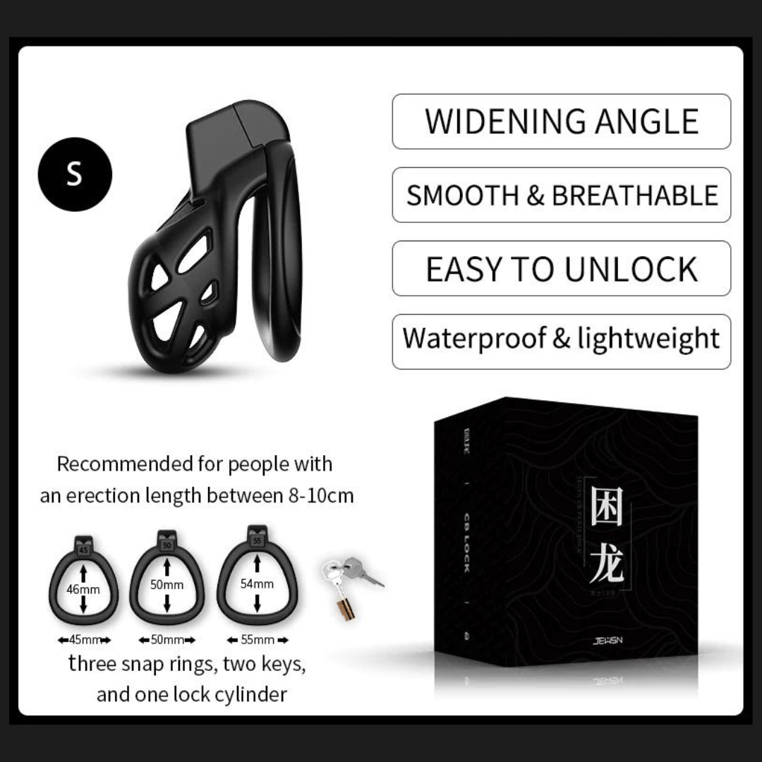 Trapped Dragon Male Chastity Cage