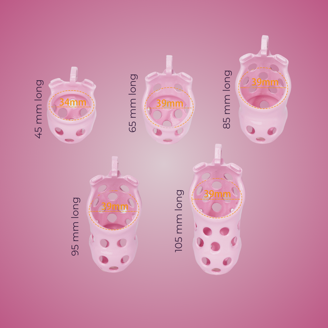 Gynarchy Pink Dot Male Chastity Cage