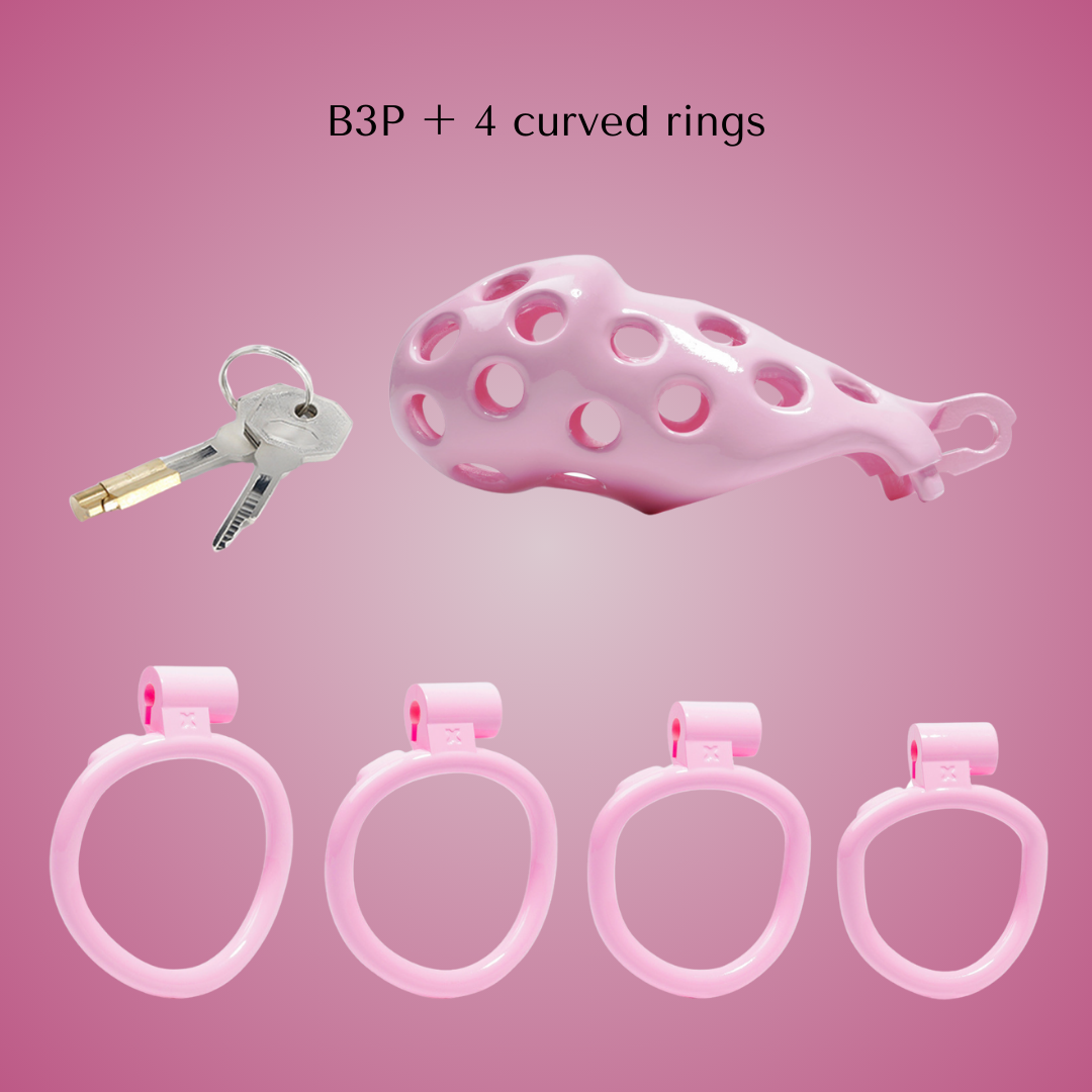 Gynarchy Pink Dot Male Chastity Cage