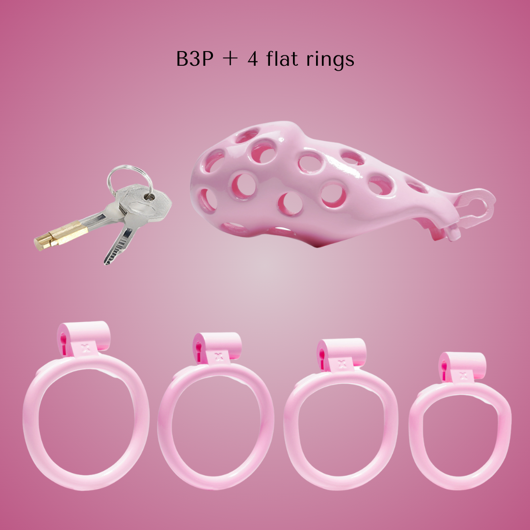 Gynarchy Pink Dot Male Chastity Cage