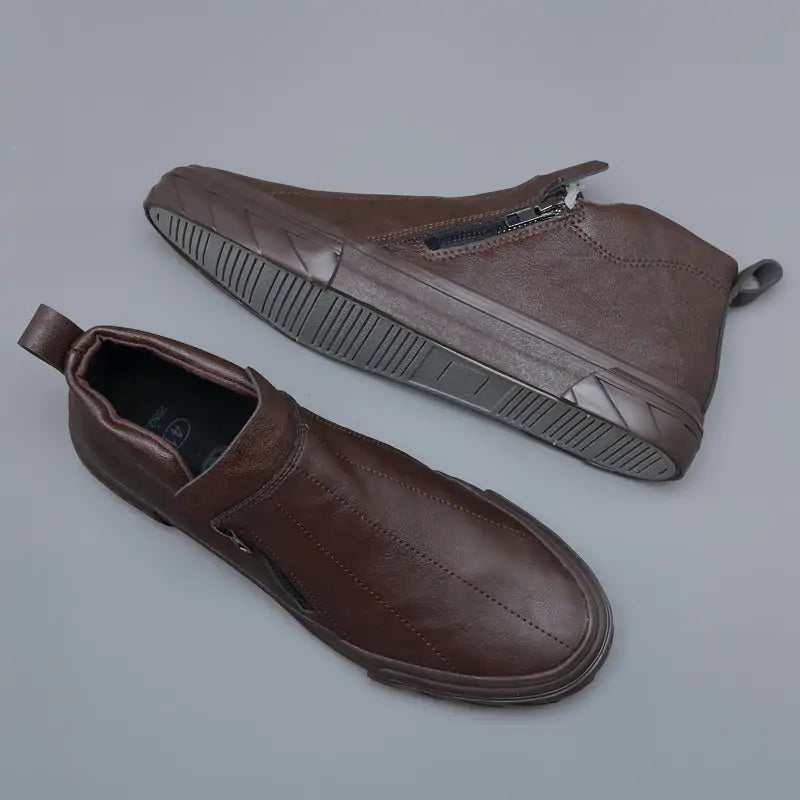 Men's Vulcanized Leather Loafers