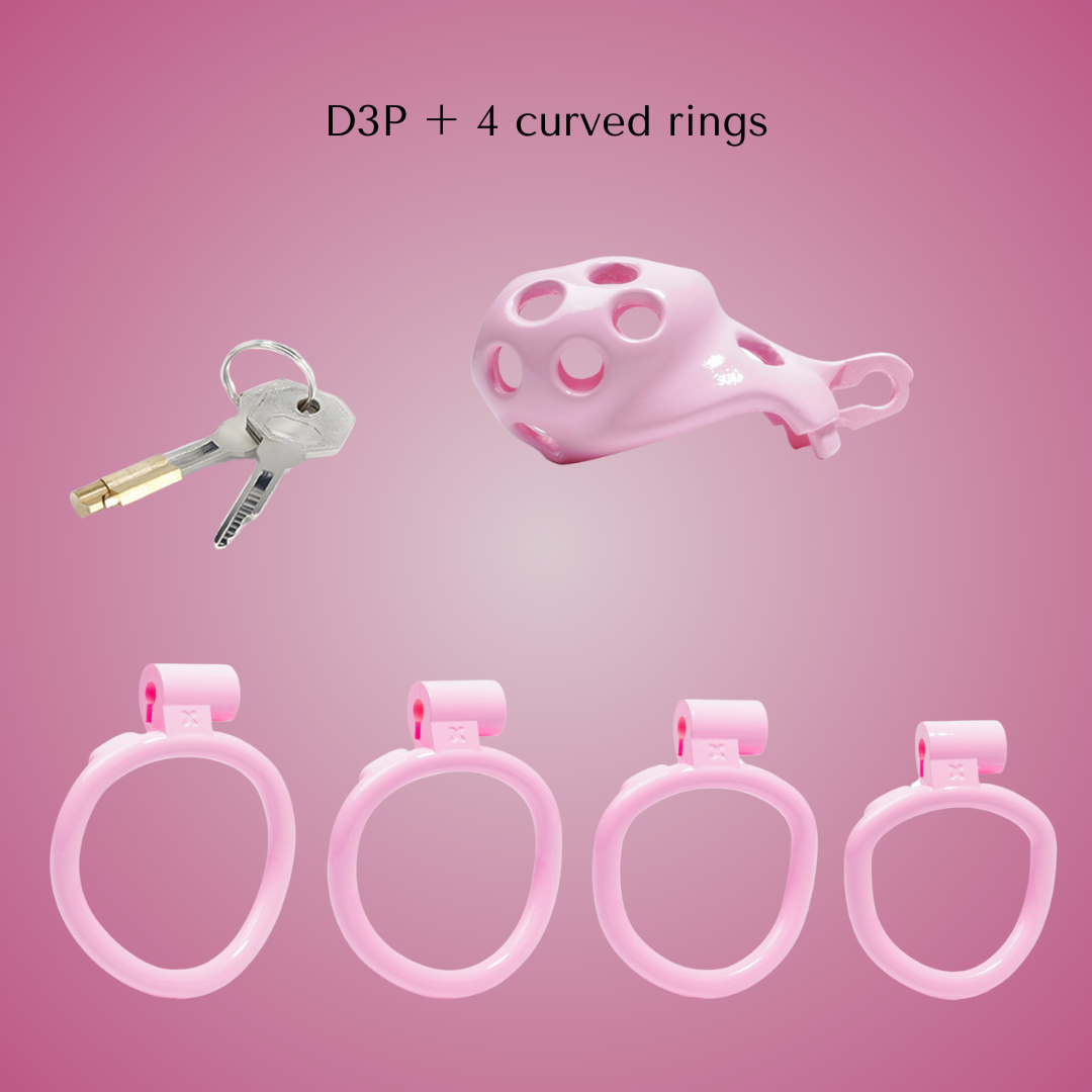 Gynarchy Pink Dot Male Chastity Cage
