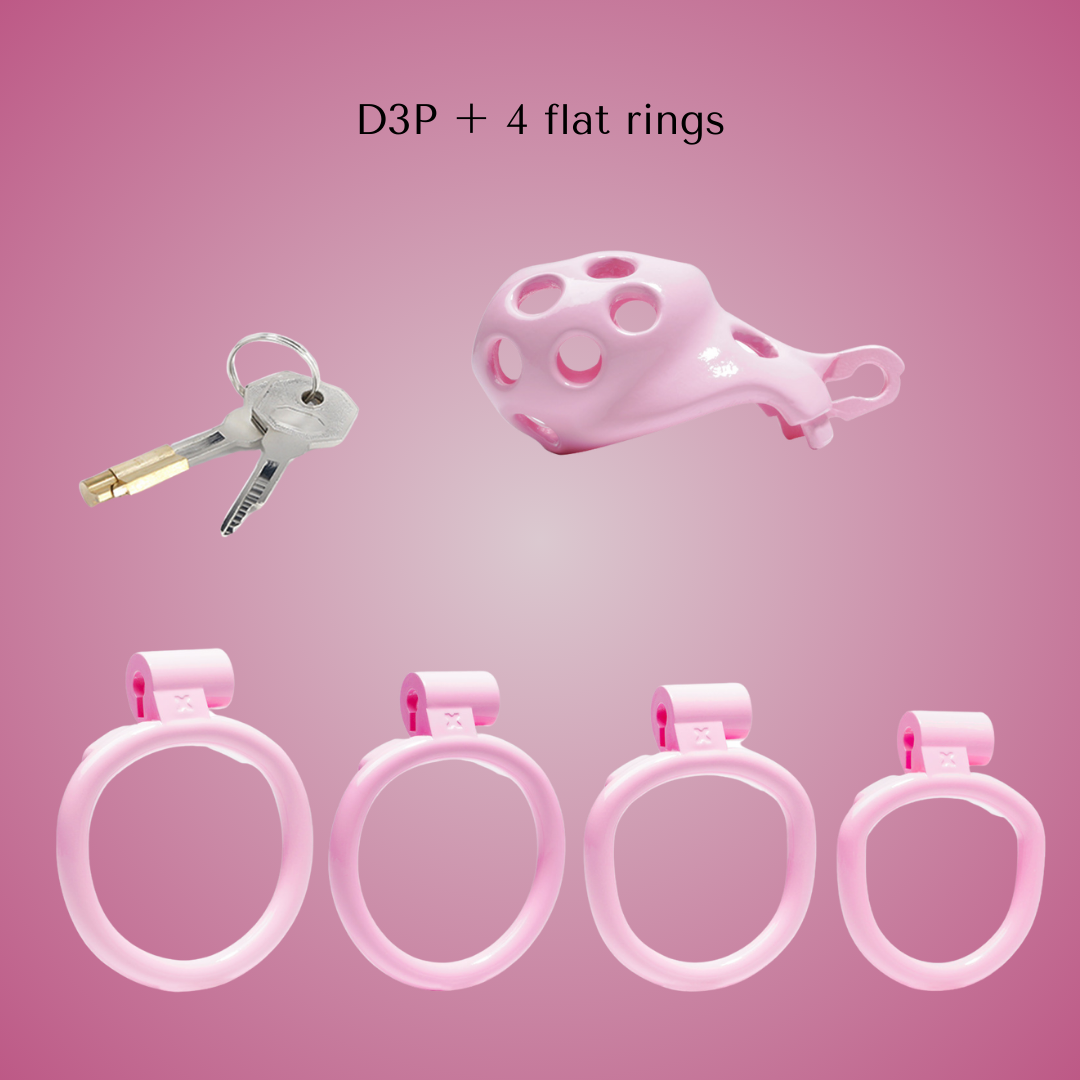 Gynarchy Pink Dot Male Chastity Cage