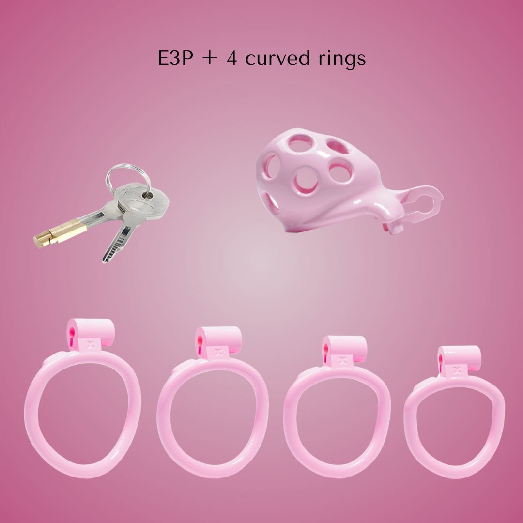 Gynarchy Pink Dot Male Chastity Cage