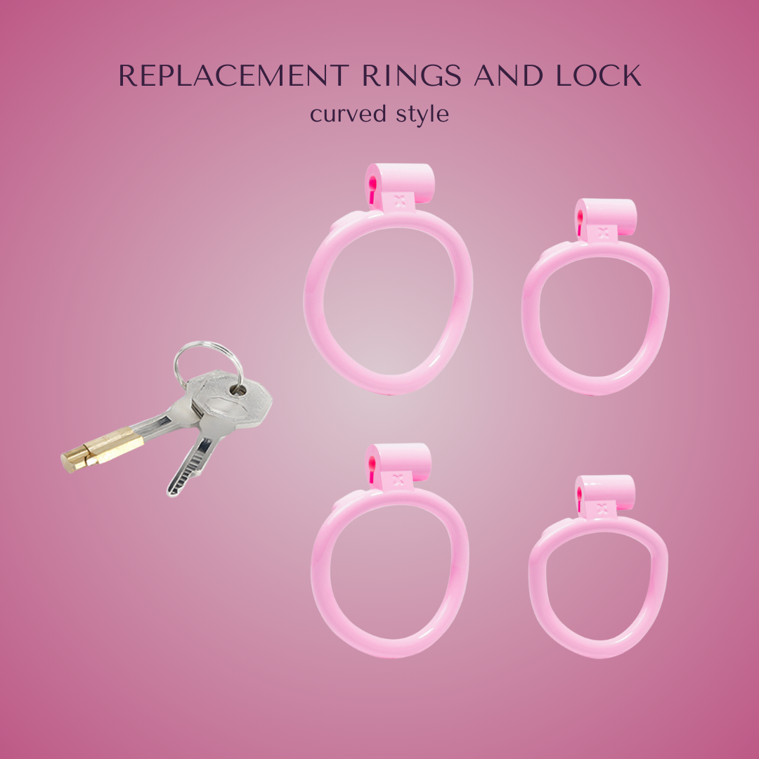 Gynarchy Pink Dot Male Chastity Cage