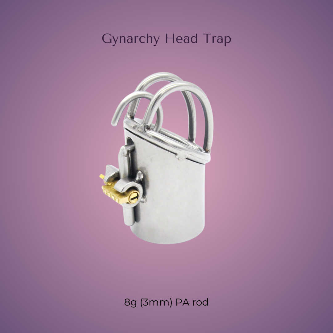 Gynarchy Head Trap Stainless Steel PA Chastity Tube
