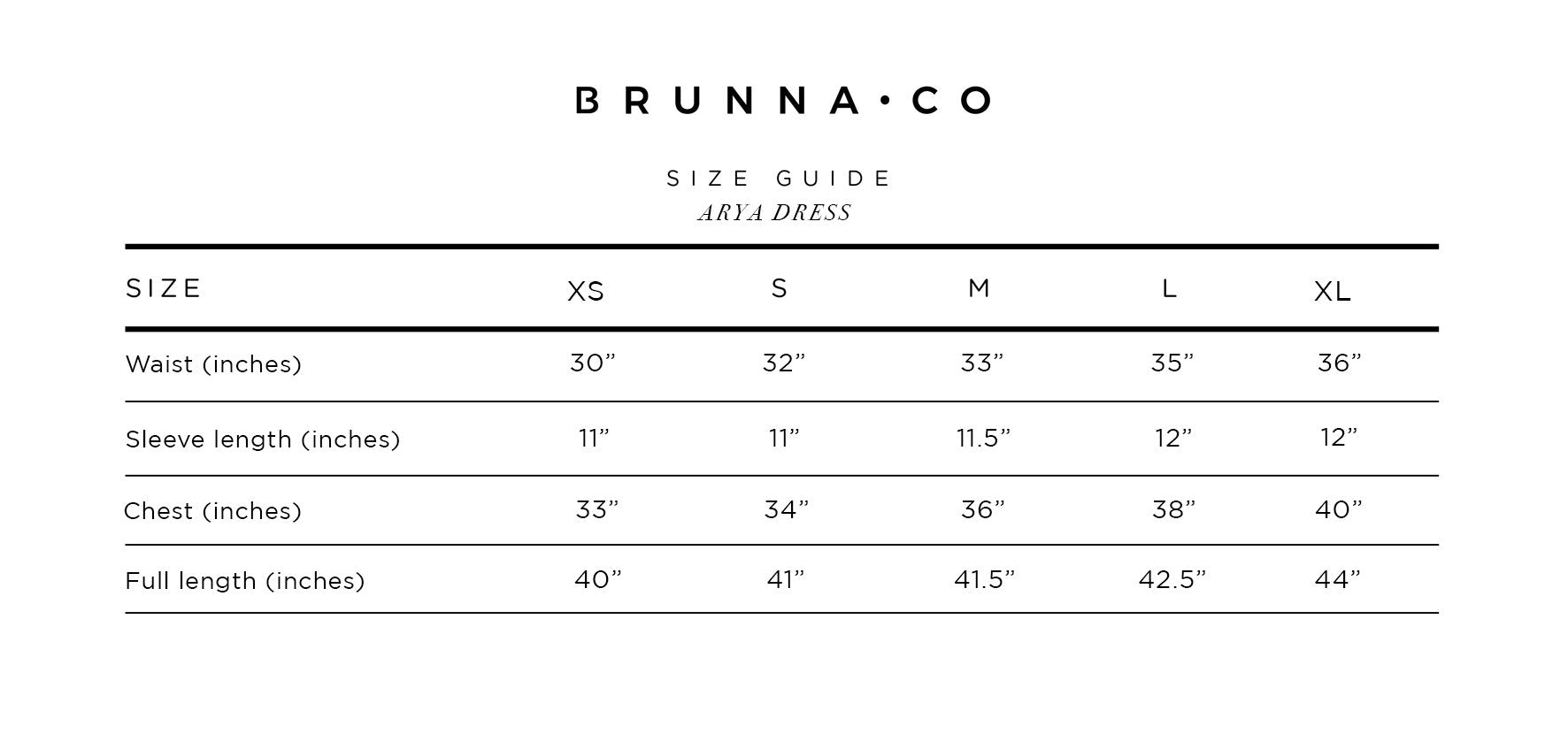 size guide