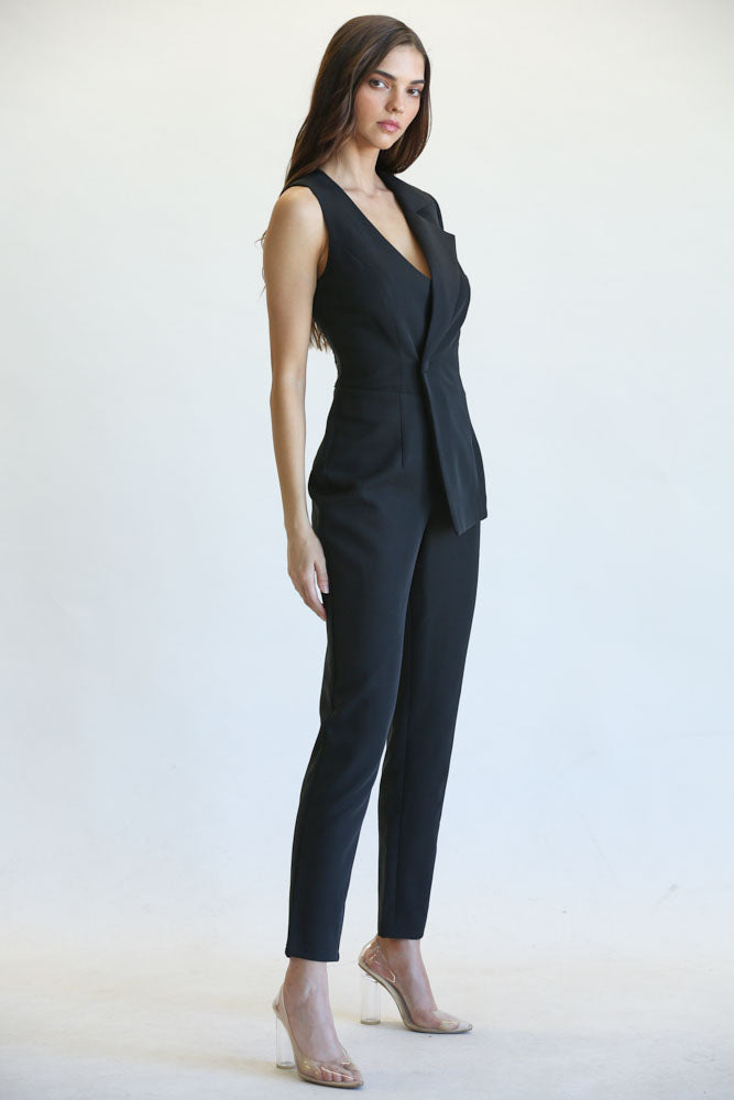 one shoulder jumpsuit
