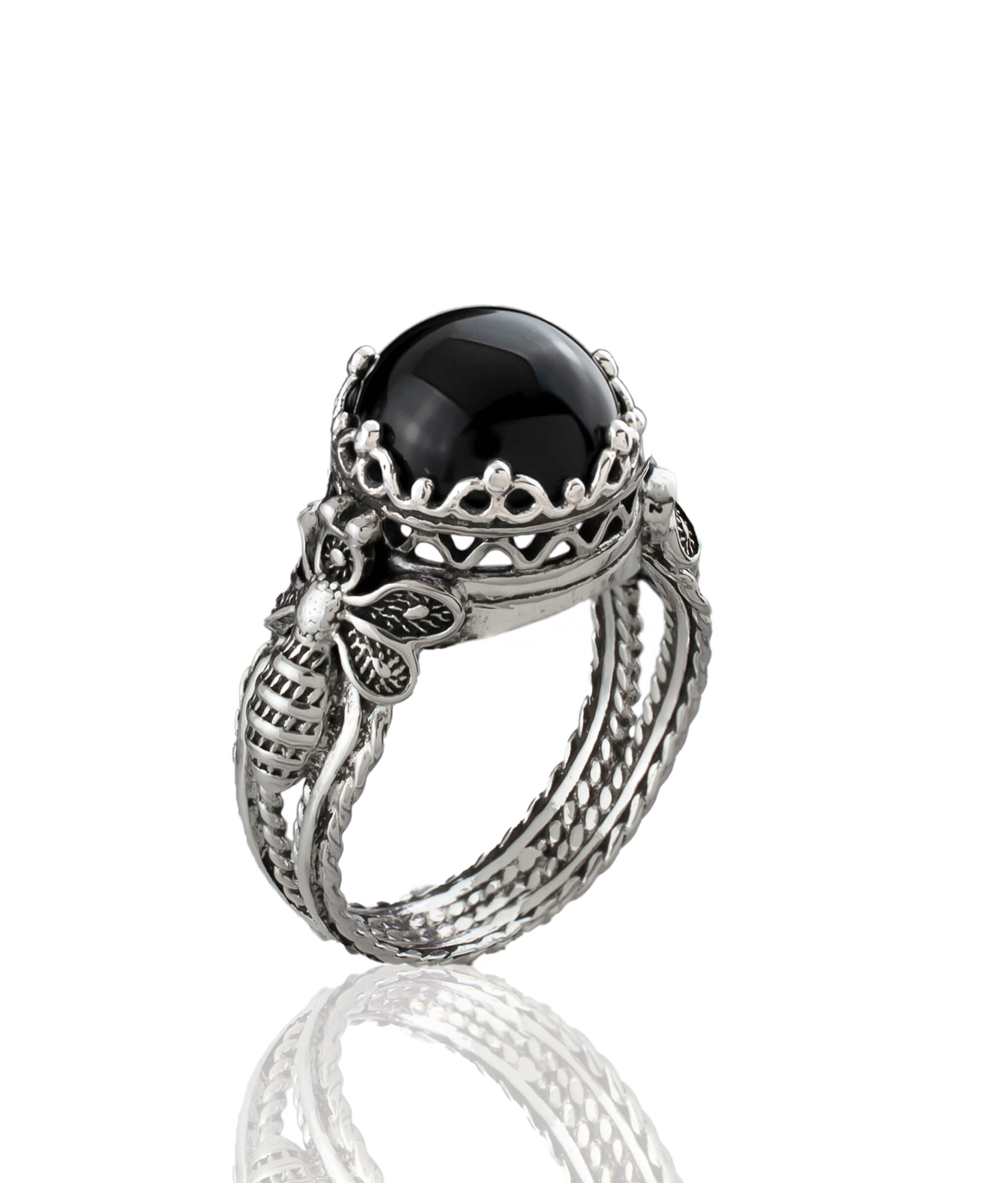 black onyx ring