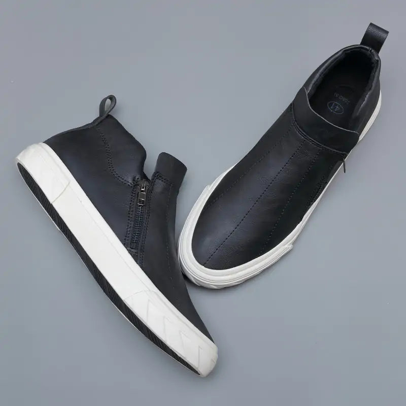 Men's Vulcanized Leather Loafers