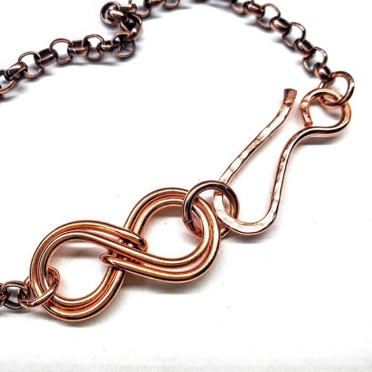 copper infinity bracelet