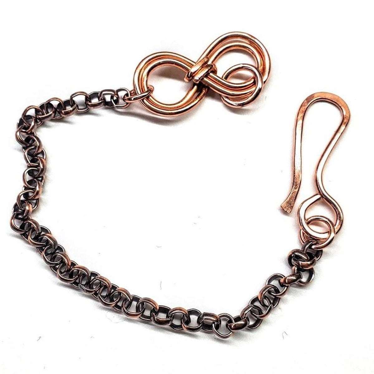 copper infinity bracelet