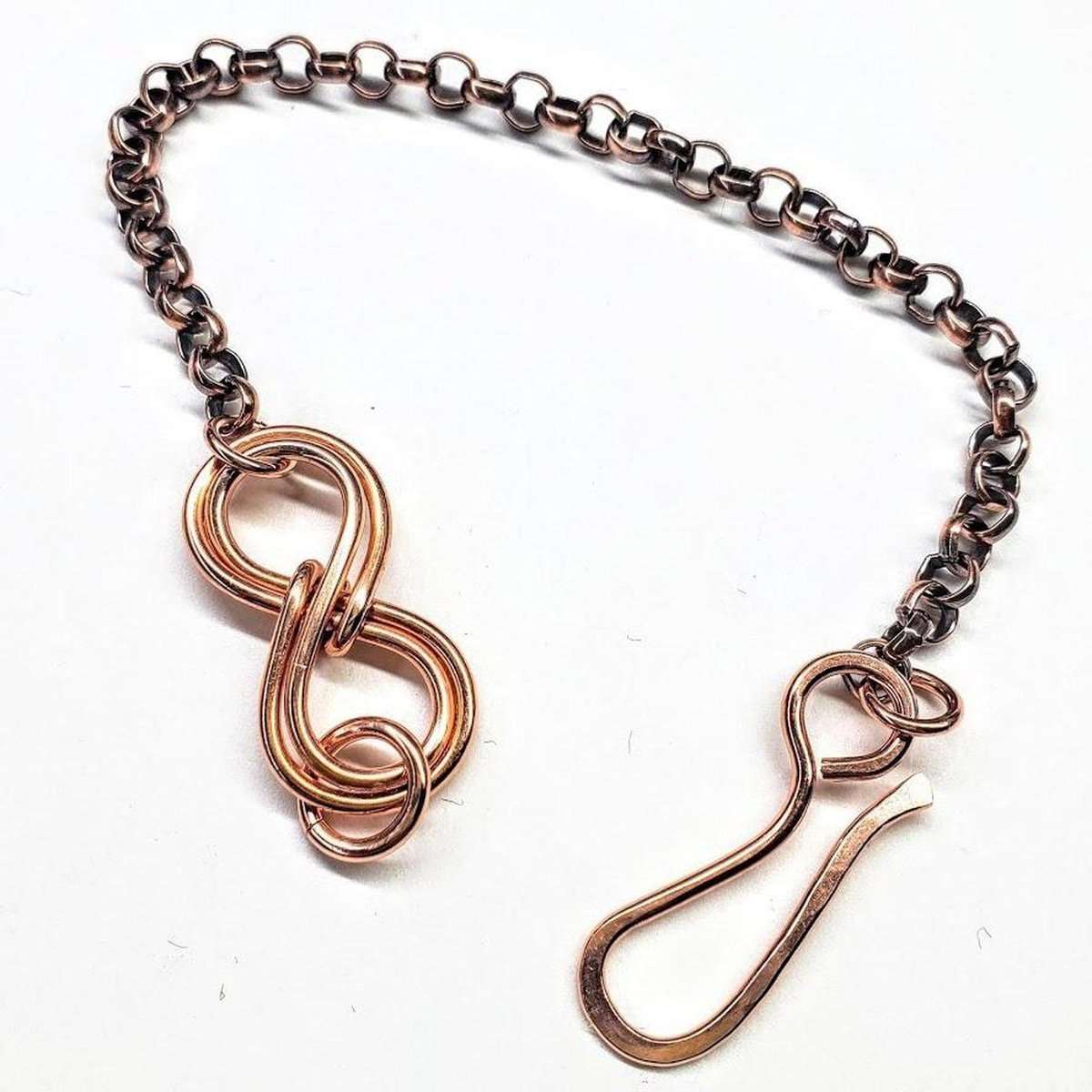 copper infinity bracelet