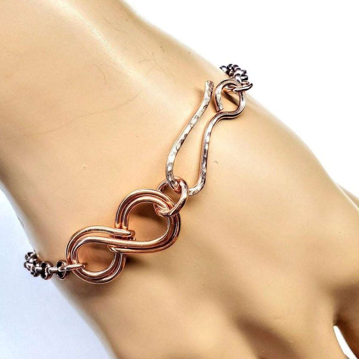 copper infinity bracelet