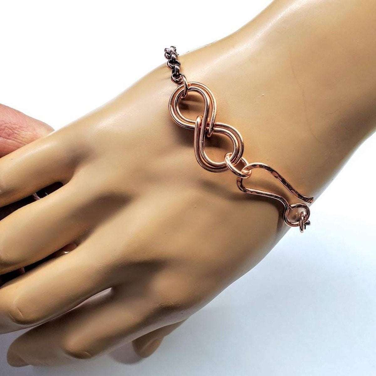 copper infinity bracelet