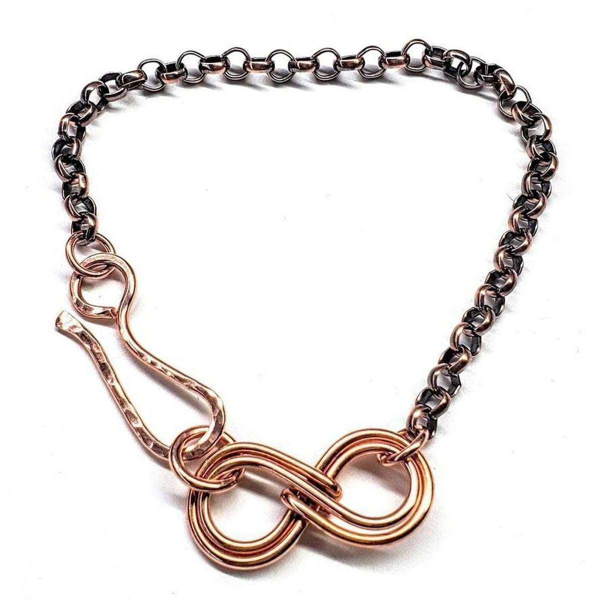 copper infinity bracelet