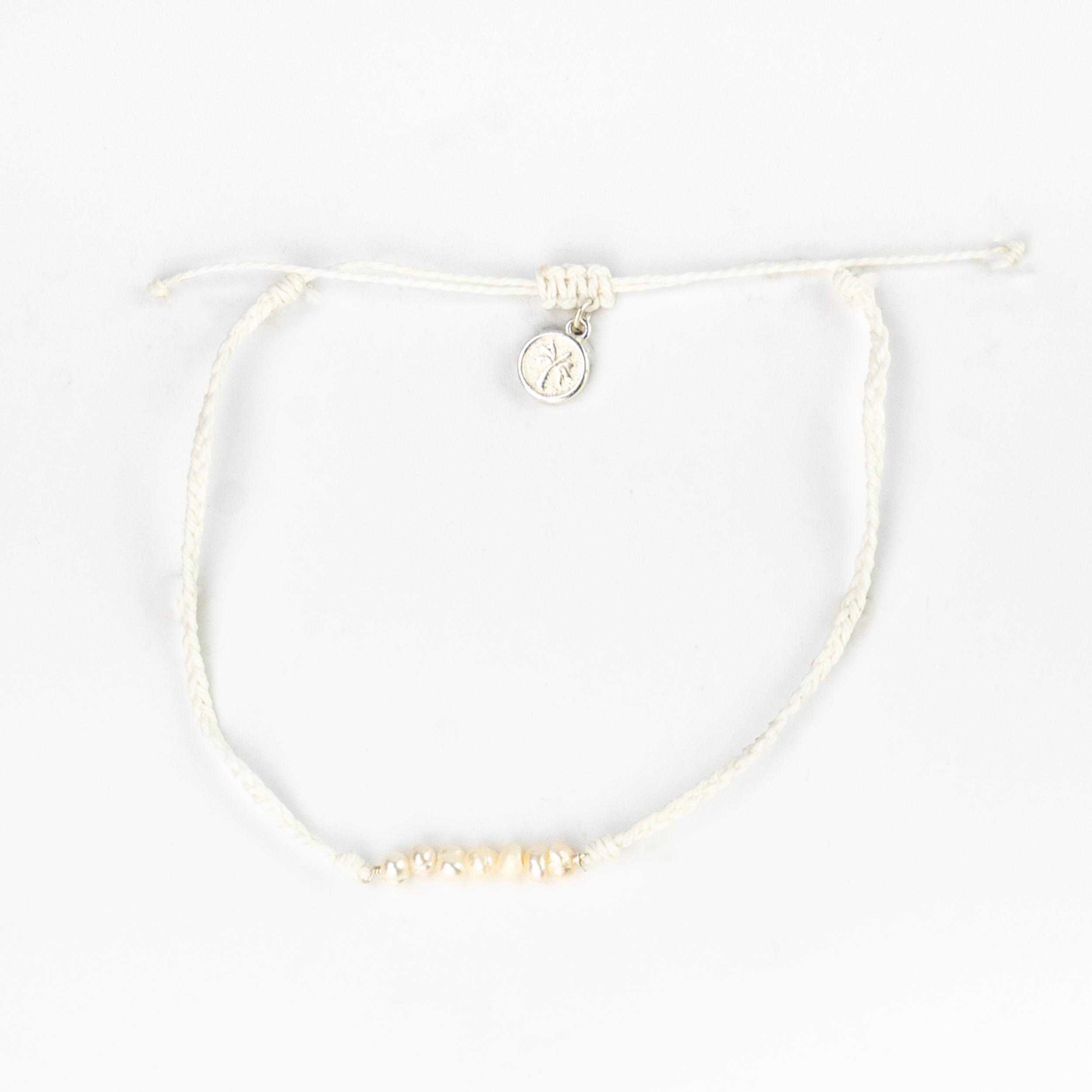 Lahaina Pearl Handmade Anklet - White