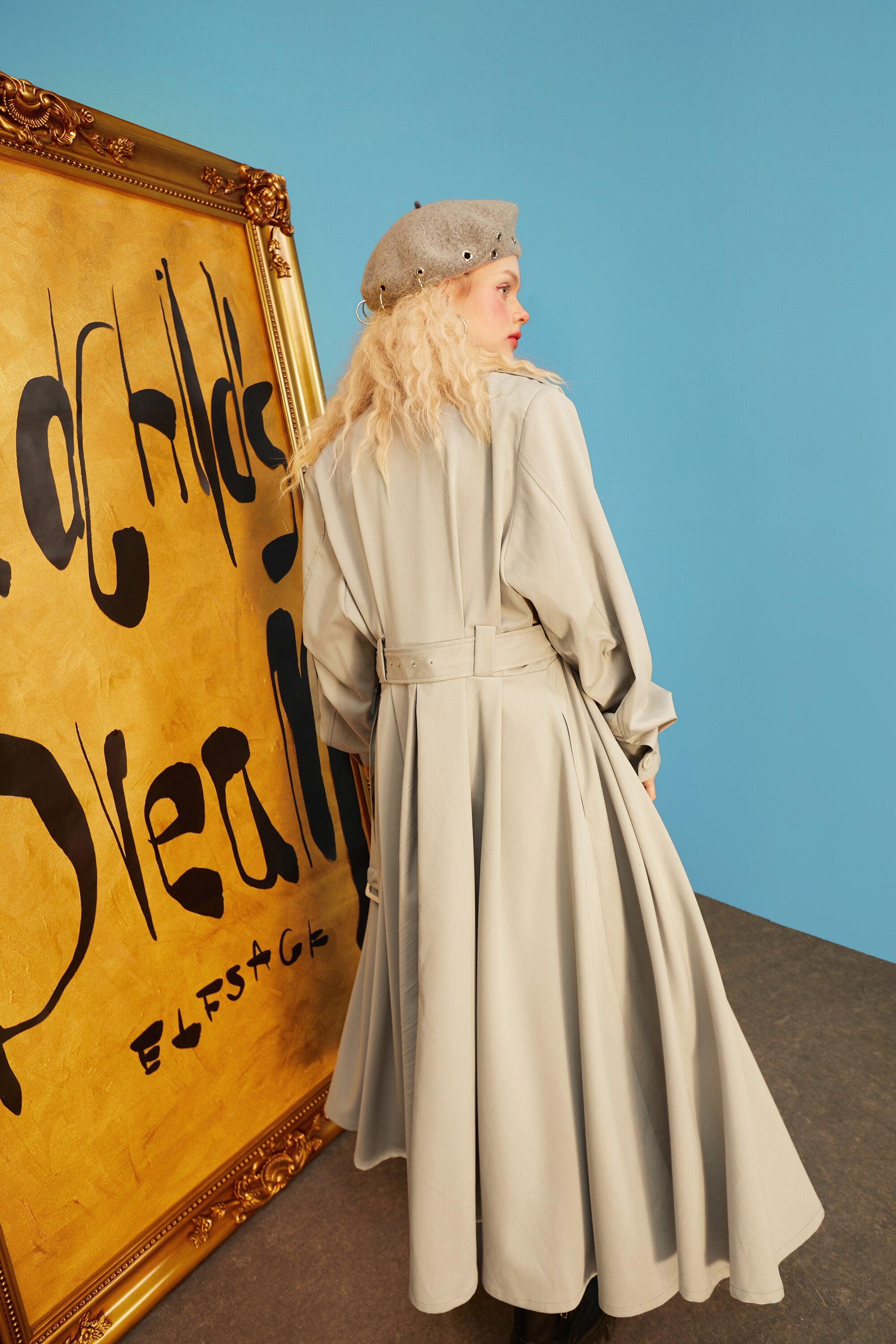 Single Breasted Oversize Trench Coat