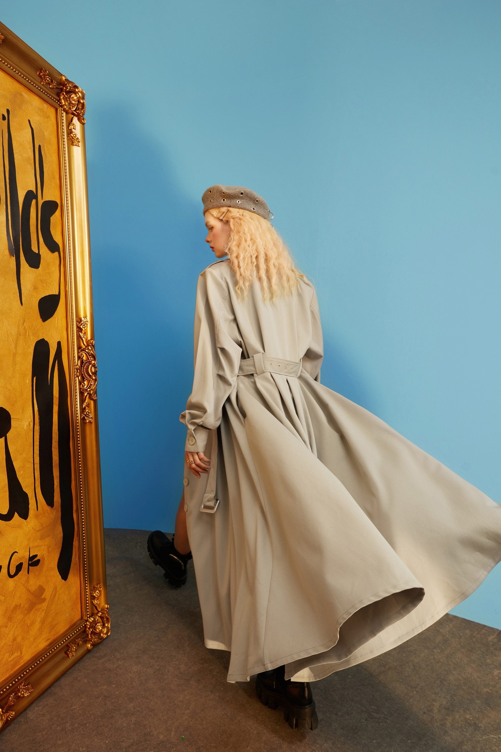 Single Breasted Oversize Trench Coat